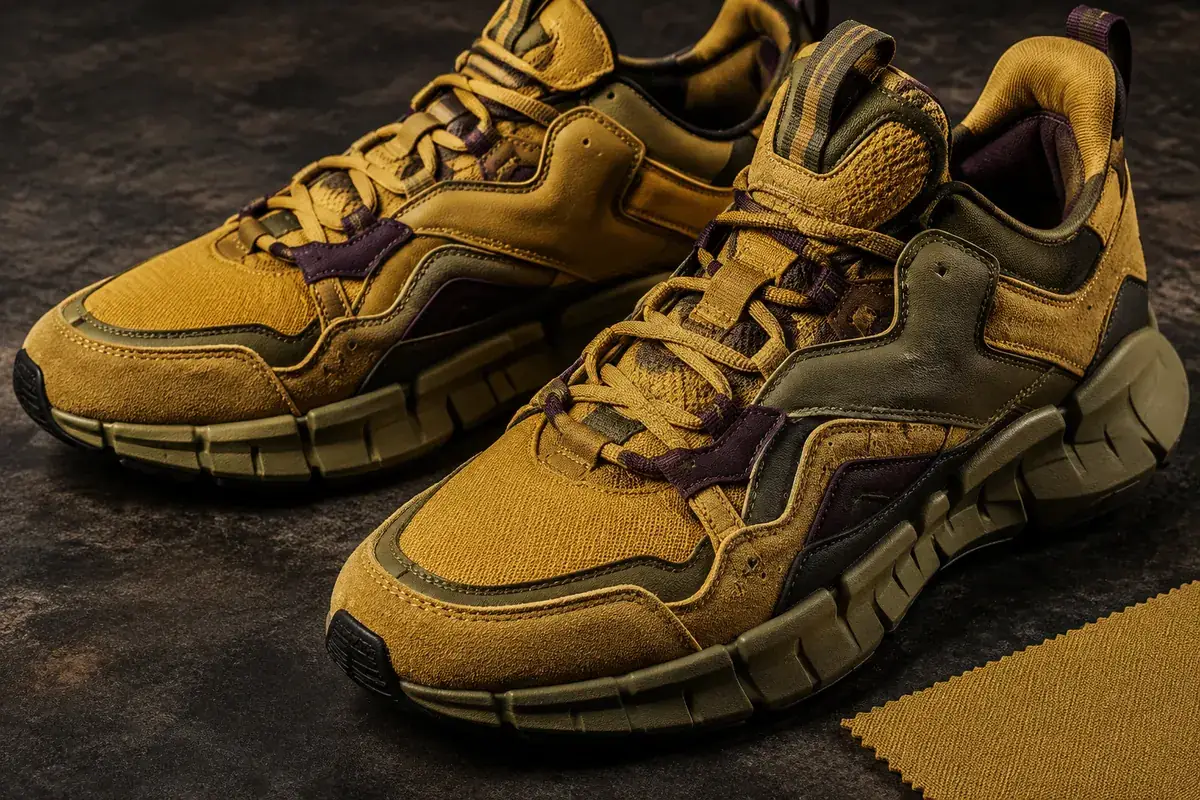 Reebok Zig Kinetica 2.5 vs Edge — zbliżenie materiałów, paneli i podeszwy
