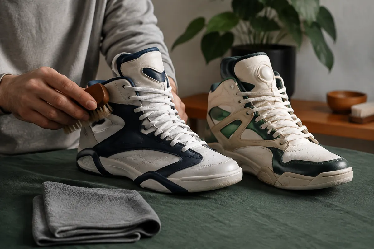 Reebok Shaq Attaq vs Pump Omni Zone II — bezpieczna pielęgnacja materiałów po użytkowaniu