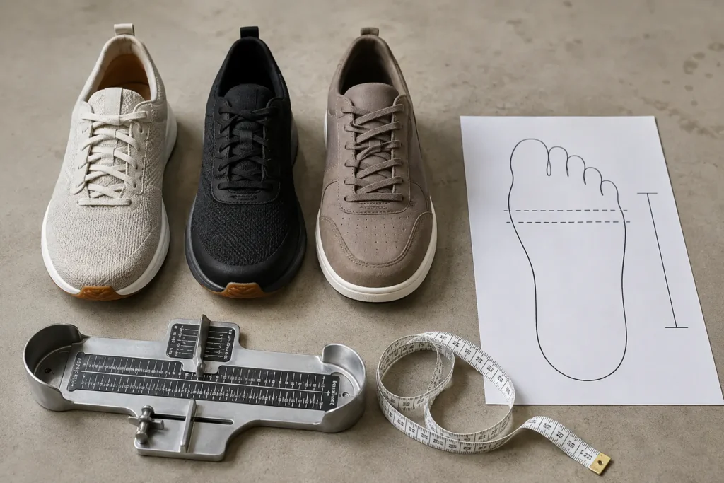 Sneakersy męskie na szeroką stopę — kompletny przewodnik po kształcie, szerokości i rozmiarze