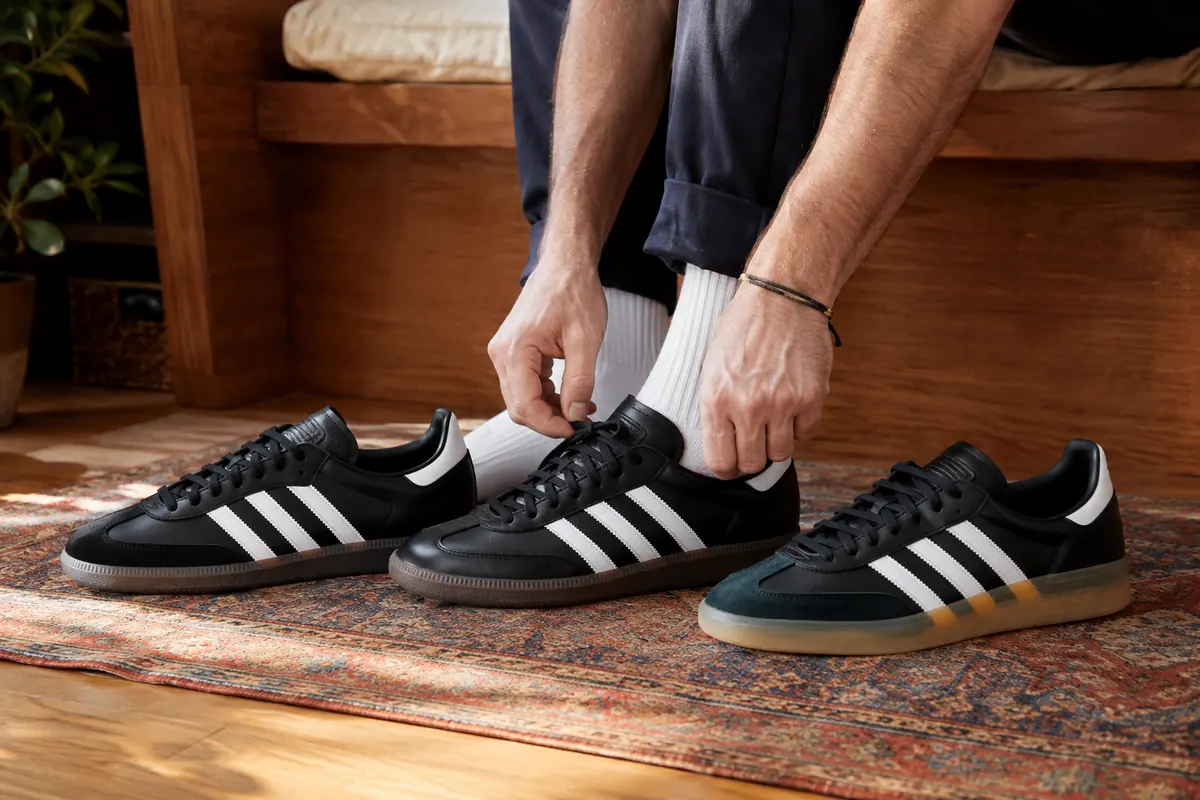 adidas Samba vs Gazelle Indoor vs Handball Spezial — kontrola dopasowania, sznurowania i miejsca na palce