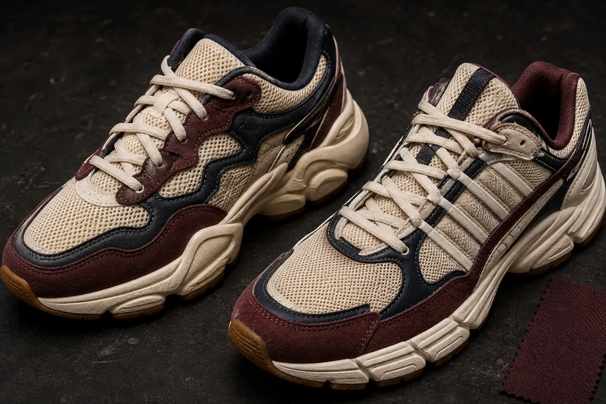 adidas Ozweego vs Response CL — zbliżenie materiałów, paneli i podeszwy
