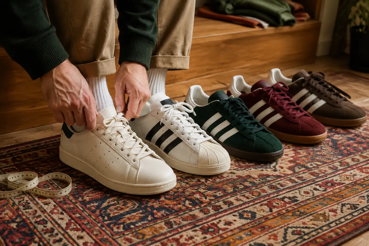 adidas Stan Smith vs Superstar — kontrola dopasowania, sznurowania i miejsca na palce