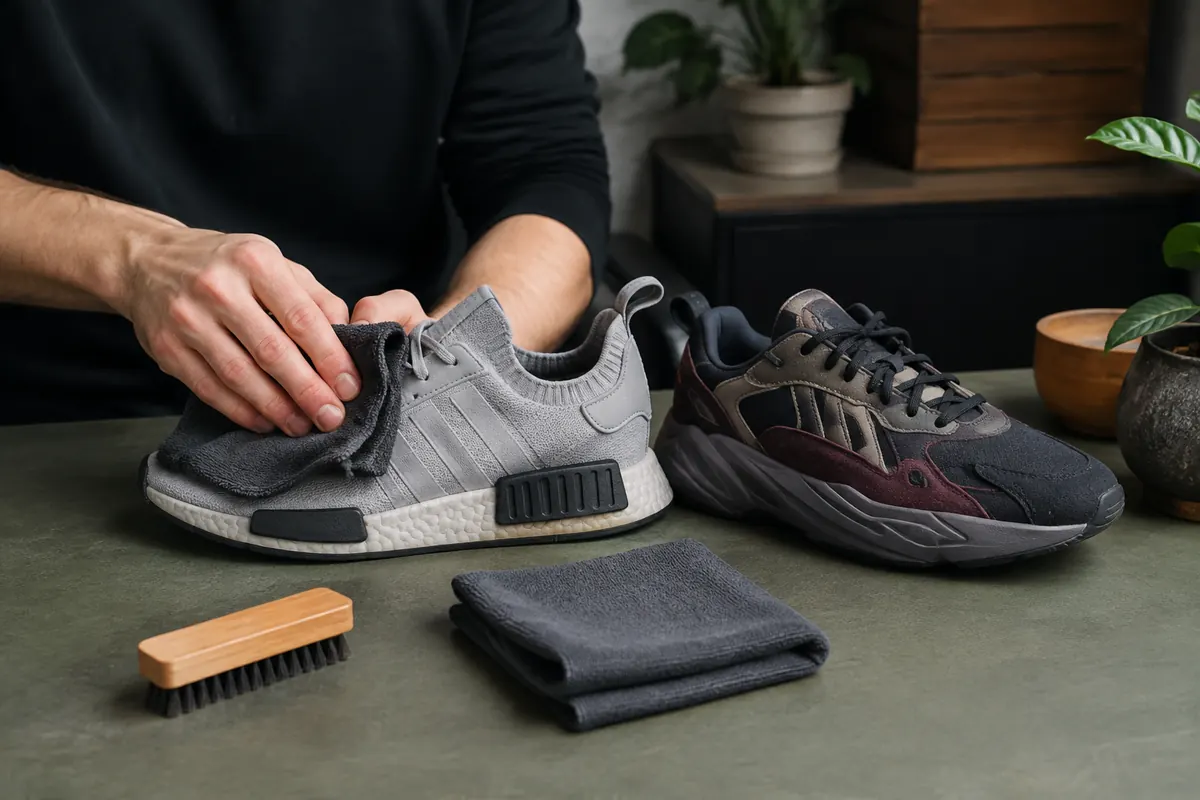 adidas NMD R1 vs Ozweego — bezpieczna pielęgnacja materiałów po użytkowaniu