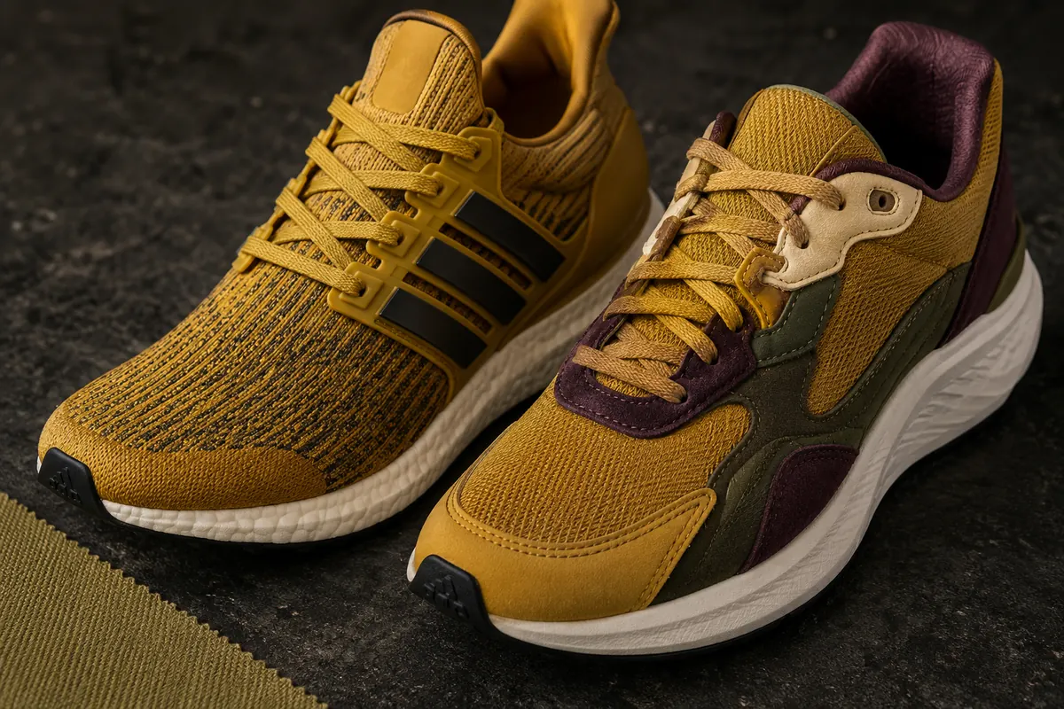 adidas Ultraboost 5 vs Pureboost 5 — zbliżenie materiałów, paneli i podeszwy