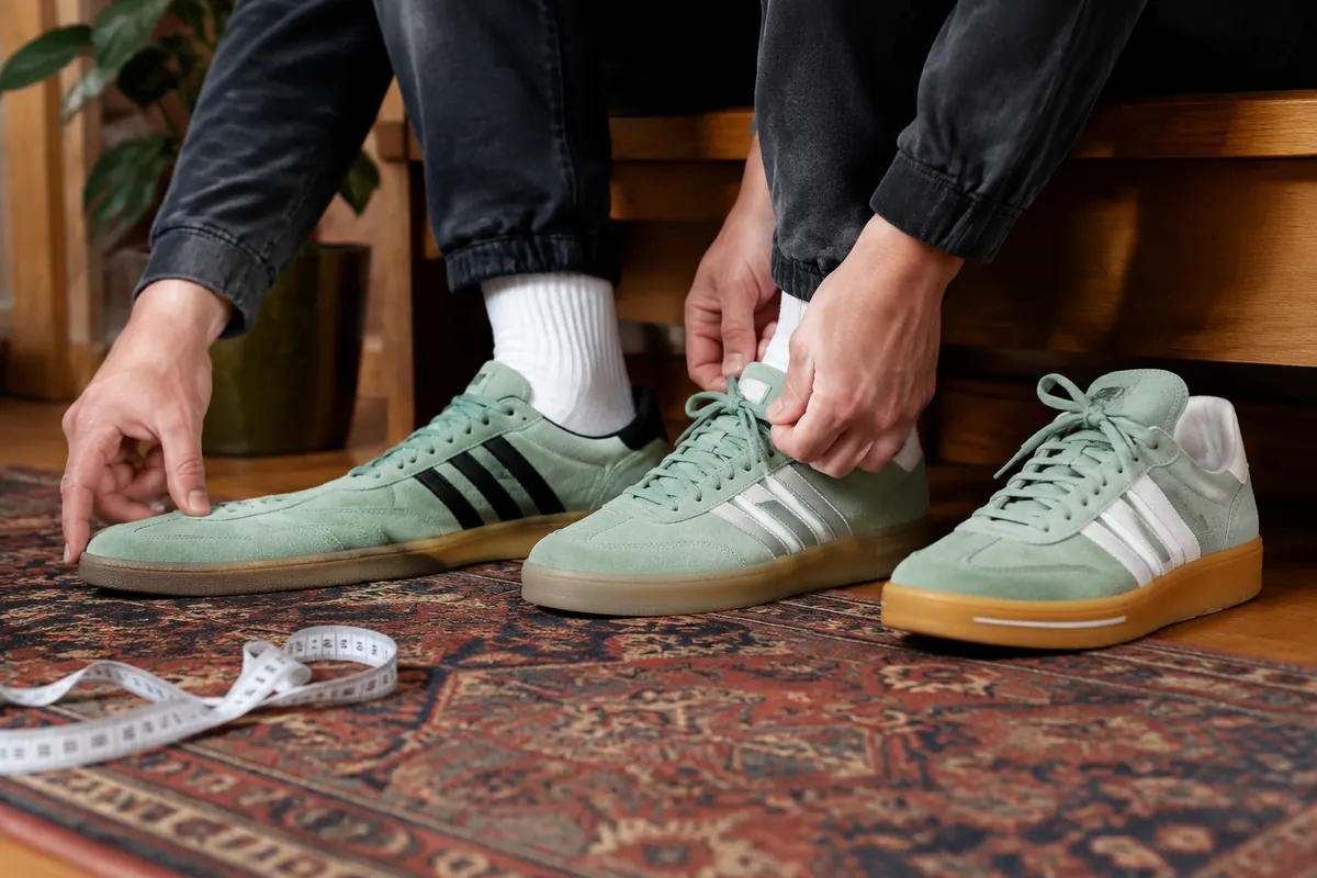 adidas rozmiarówka Samba Gazelle Campus — kontrola dopasowania, sznurowania i miejsca na palce