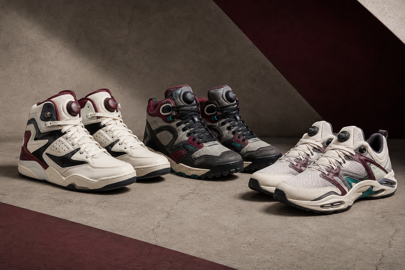 Porównanie klasycznych Reebok Pump i futurystycznego InstaPump Fury