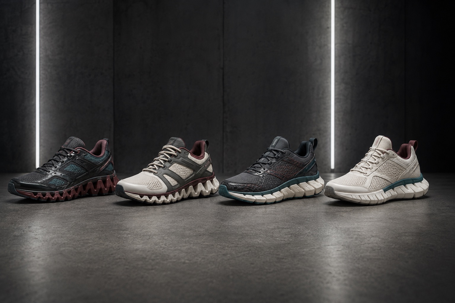 Ewolucja sylwetek Reebok ZigTech i Zig Kinetica